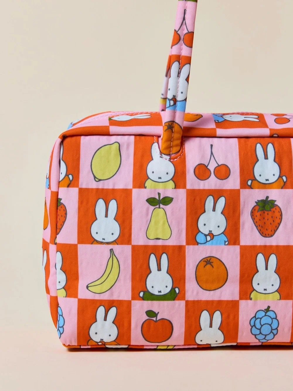BAGGU X MIFFY X UO Orange and Pink Bowler Bag NEW NWT - Picture 5 of 6